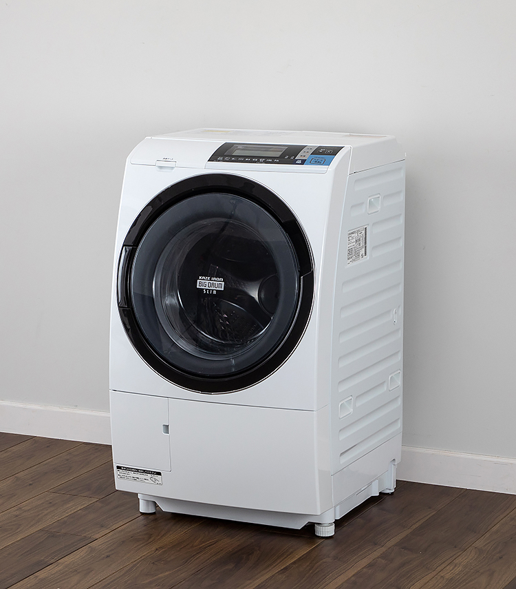 洗濯機 ホワイト (日立) 10kg ドラム式洗濯乾燥機 / マイハウスレンタル
